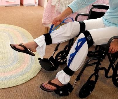 La gamba di nylon del tessuto solleva il gancio di ginocchio medico con la cinghia regolabile